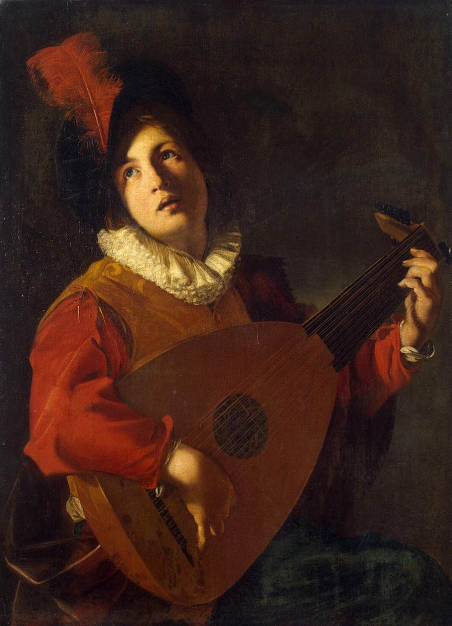 The Lute Player painting by Nicolas Tournier